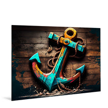 Laden Sie das Bild in den Galerie-Viewer, Anker Graffiti & Holz