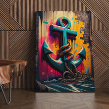 Laden Sie das Bild in den Galerie-Viewer, Anker Wandgrafitti