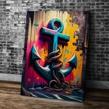 Laden Sie das Bild in den Galerie-Viewer, Anker Wandgrafitti