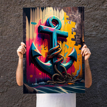 Laden Sie das Bild in den Galerie-Viewer, Anker Wandgrafitti