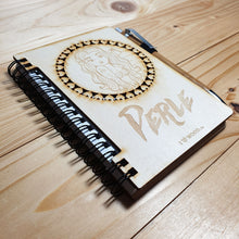 Chargez l'image dans la visionneuse de la galerie, A6 Holz Notizbuch Perle Meerjungfrau von ilovewood.de