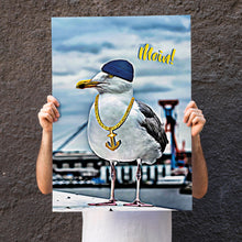 Load the image into the gallery viewer, <transcy>Moin Cool Seagull - wood picture</transcy>